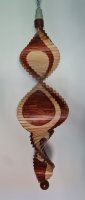 Windspiel aus Holz - Windspirale - Holzspirale, Länge 70 cm - Kreis